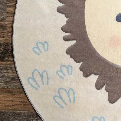 NuLOOM Ellia Cheerful Lion Machine Washable Kids Area Rug 6 NuLOOM Ellia Cheerful Lion Machine Washable Kids Area Rug - Image 4