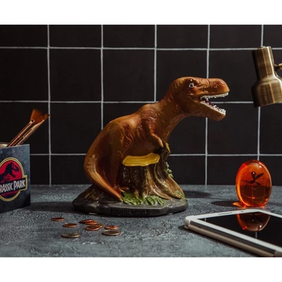Silver Buffalo Jurassic World T-Rex 6-Inch Ceramic Sculpted Coin Bank Storage 5 Silver Buffalo Jurassic World T-Rex 6-Inch Ceramic Sculpted Coin Bank Storage - Image 3