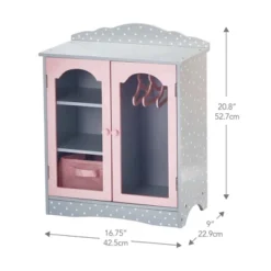 Olivia's Little World Polka Dots Princess Toy Closet With Hangers For 18" Dolls, Gray/Pink -Barbie Store GUEST 975b3ef4 1c5d 4f65 8056 fa1ca6e0a2a5