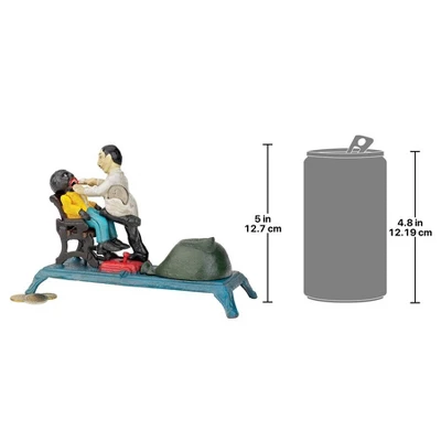 Design Toscano The Dentist Chair: Pulling Teeth Collectors' Die-Cast Iron Mechanical Coin Bank 4 Design Toscano The Dentist Chair: Pulling Teeth Collectors' Die-Cast Iron Mechanical Coin Bank - Image 2