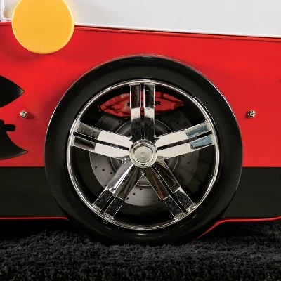 Twin Kamphora Fire Truck Engine Youth Bed - Red - MiBasics 8 Twin Kamphora Fire Truck Engine Youth Bed - Red - MiBasics - Image 6