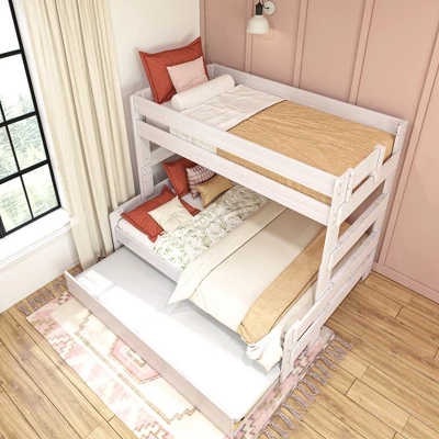 Max & Lily Farmhouse Twin Over Full Bunk Bed With Trundle 6 Max & Lily Farmhouse Twin Over Full Bunk Bed With Trundle - Image 4