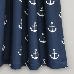 52"x63" Anchor Room Darkening Window Curtain Panels Navy - Lush Décor -Barbie Store GUEST 9acbed53 8e4d 4793 bb61 1f4801a8b755