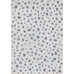 Well Woven Dalmatian Dots Apollo Kids Collection Ivory Black Area Rug -Barbie Store GUEST 9bbc3033 7094 4265 b994 e0578f242a84