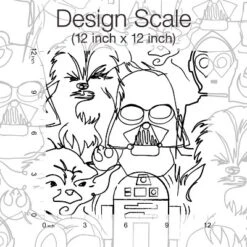 Star Wars Saga Line Sketches Peel And Stick Wallpaper Gray - RoomMates -Barbie Store GUEST 9dcaae19 9df5 4dd5 ab09 6ff46948f94e