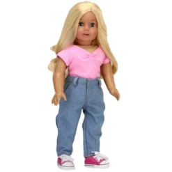 Sophia’s High Rise Loose Fit Jeans For 18" Dolls, Blue 7 Sophia’s High Rise Loose Fit Jeans For 18" Dolls, Blue -Barbie Store GUEST a142f549 8ca7 4825 bb9e 8b63b4cdce54
