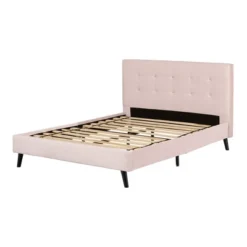 Maliza Upholstered Complete Platform Bed Pale Pink - South Shore 21 Maliza Upholstered Complete Platform Bed Pale Pink - South Shore -Barbie Store GUEST a14962a5 1191 4ad5 a65a ab7371cf717e
