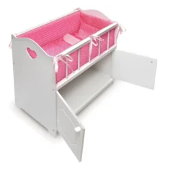 Badger Basket Storage Doll Crib With Bedding And Free Personalization Kit - White -Barbie Store GUEST a2b4c217 a1b1 43b7 a386 0f31d5ed7d83