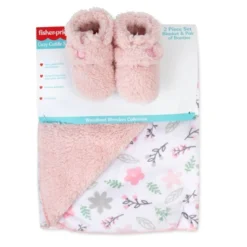 Fisher Price Fisher-Price Wonders Sherpa Lined Blanket And Plush Booties -Barbie Store GUEST a302f9ba 5f5e 4dba b9c5 d00810c13704