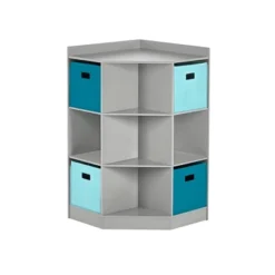 5pc Kids' Corner Cabinet Set With 4 Bins Set - RiverRidge Home -Barbie Store GUEST a353ee9c 5907 4aea a57e fde9c7fe936f
