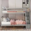 Twin Over Full Stairway Bunk Bed With Storage-ModernLuxe -Barbie Store GUEST a451c85c e01e 4430 b972 c9717e72f30f