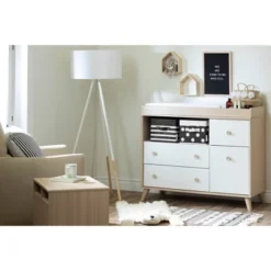 Yodi 2 Drawer Nightstand Soft Elm/White - South Shore -Barbie Store GUEST a9755bae 4bbf 4c96 bef8 1f628cfd7501