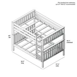 Max & Lily Full Over Full Bunk Bed -Barbie Store GUEST aa472279 6741 4f1f ba54 a32a2173ce57