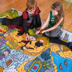 KC CUBS | Harry Potter Wizarding World Boy & Girl Kids Adventure Activity Educational Learning & Game Nursery Bedroom Classroom Rug -Barbie Store GUEST aae48004 fe5e 42b2 8a43 1b3bf7b92ee0