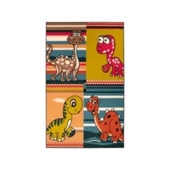 Dinoventure Dinosaurs Non-Slip Kids Playroom Decor Washable Indoor Area Rug By Blue Nile Mills -Barbie Store GUEST ac46ddae 7dab 4979 ad9b 35af57d22943