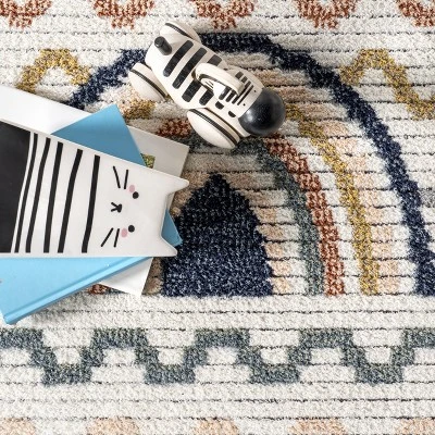 Kaarina Multi Rainbow Kids Fringe Area Rug 7 Kaarina Multi Rainbow Kids Fringe Area Rug - Image 5