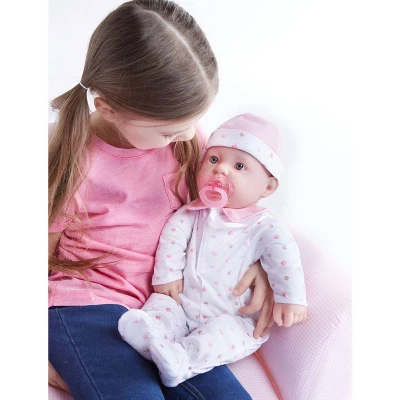 JC Toys La Baby 20" Baby Doll - Pink Outfit 4 JC Toys La Baby 20" Baby Doll - Pink Outfit - Image 2
