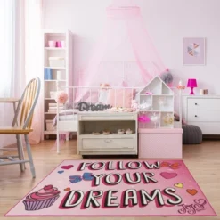 Nickelodeon JoJo Siwa 5'x7' Follow Your Dreams Rug -Barbie Store GUEST ade20702 6403 4c82 a804 ecee0dd2222f