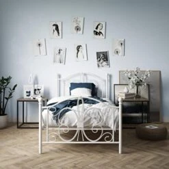 Twin Kids' Bombay Metal Bed White - Room & Joy -Barbie Store GUEST af02aa89 6960 4d98 911d 3c9504ccbb39