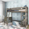 Max & Lily Twin High Loft Bed With Bookcase And Desk -Barbie Store GUEST aff5bfc8 5c72 480c b974 73f41b573682