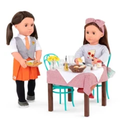 Our Generation Dining Table & Chairs Furniture Set With Play Food For 18" Dolls - Pizza With You -Barbie Store GUEST b0a63073 6225 4900 877b 07d791db23e7