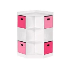 5pc Kids' Corner Cabinet Set With 4 Bins Set - RiverRidge Home -Barbie Store GUEST b1eb82fc 2644 4029 9ba0 808e6642881c