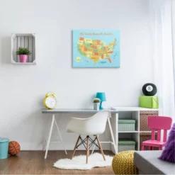 24"x1.5'x30" United States Of America Usa Kids' Map Oversized Stretched Canvas Wall Art - Stupell Industries 5 24"x1.5'x30" United States Of America Usa Kids' Map Oversized Stretched Canvas Wall Art - Stupell Industries -Barbie Store GUEST b2730eff 0e4e 4913 9473 5357a83b70e2