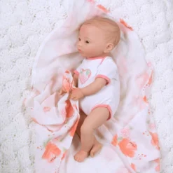Paradise Galleries Newborn Baby Doll 16 Inch Reborn Preemie, Swaddlers: Peach Blossom, Safety Tested For 3+, 4-Piece Set -Barbie Store GUEST b2bebaff 35ad 4ea2 bf89 6bf5da35fc1d
