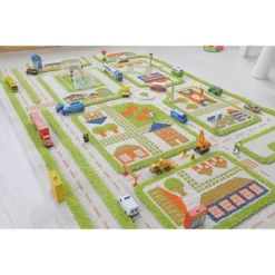 39"x59" Traffic Green 3D Play Rug - IVI -Barbie Store GUEST b3078b7e 8ce6 485a a9df 78e4864388df