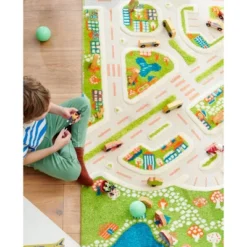 52.5"x71" Mini City 3D Play Rug - IVI -Barbie Store GUEST b3bdbc4a c25e 46cf aee7 98776fee20e1