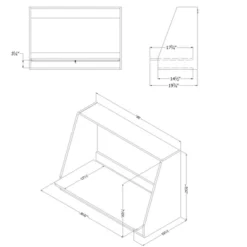 Interface Wall Mount Desk Pure White - South Shore -Barbie Store GUEST b4b22bb0 65b9 44ab a158 93e717c206bc 1