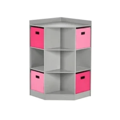 5pc Kids' Corner Cabinet Set With 4 Bins Set - RiverRidge Home -Barbie Store GUEST b514871c 3b6e 48cf b000 0d0bc9cb692f