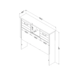 Ulysses Bookcase Headboard Winter Oak - South Shore -Barbie Store GUEST b62c8ed2 4a0c 473e acac 9fd4768f1bdc