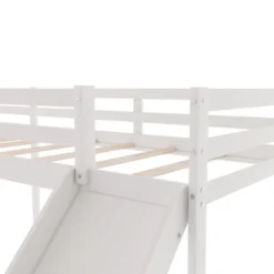 L-Shaped Twin Size Loft Bed With Ladder And Slide - ModernLuxe -Barbie Store GUEST b6bc6937 9f1d 4468 a751 4a7b4727510b