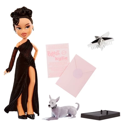 Bratz X Kylie Jenner Night Fashion Doll With Evening Gown, Pet Dog, And Poster 3 Bratz X Kylie Jenner Night Fashion Doll With Evening Gown, Pet Dog, And Poster