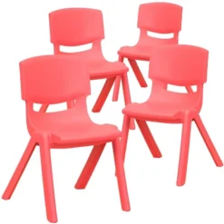 Flash Furniture 4 Pack Plastic Stackable School Chair With 12'' Seat Height 27 Flash Furniture 4 Pack Plastic Stackable School Chair With 12'' Seat Height -Barbie Store GUEST b9492034 9990 4a1e 86e5 ff25fdd84121