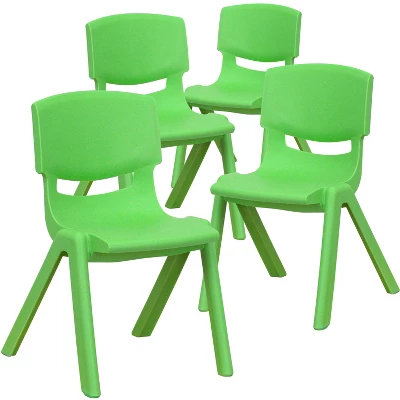 Flash Furniture 4 Pack Plastic Stackable School Chair With 12'' Seat Height 14 Flash Furniture 4 Pack Plastic Stackable School Chair With 12'' Seat Height - Image 12