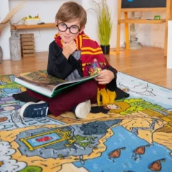 KC CUBS | Harry Potter Wizarding World Boy & Girl Kids Adventure Activity Educational Learning & Game Nursery Bedroom Classroom Rug -Barbie Store GUEST ba49e99a bf78 40cd 94c7 83663948881c
