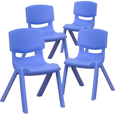 Flash Furniture 4 Pack Plastic Stackable School Chair With 12'' Seat Height 13 Flash Furniture 4 Pack Plastic Stackable School Chair With 12'' Seat Height - Image 11