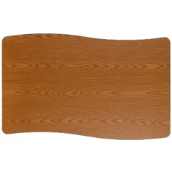 Flash Furniture 28"W X 47.5"L Rectangle Wave Flexible Collaborative Thermal Laminate Activity Table - Height Adjustable Short Legs -Barbie Store GUEST be222eb6 3ae1 4ea6 a8d7 71464eeb9459