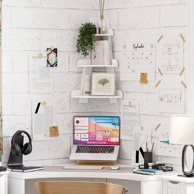 Kids' Corner Ladder Wall Shelf White - RiverRidge Home 9 Kids' Corner Ladder Wall Shelf White - RiverRidge Home - Image 7