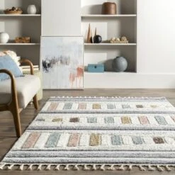 NuLOOM Iria Colorful Pyramid Kids Area Rug -Barbie Store GUEST c1922fc7 0b53 419a 9119 e2623c3a46ea