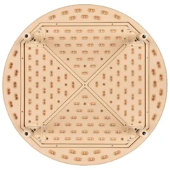 Emma And Oliver 45" Round Natural Plastic Height Adjustable Activity Table - School Table For 4 -Barbie Store GUEST c2cf2a27 c639 4f90 a803 4fb646ad6b53