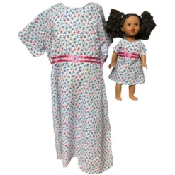 Doll Clothes Superstore Size 16 Matching Girl And Doll Flower Print Dresses