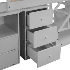 Twin Size Loft Bed With Multifunctional Movable Built-in Desk And Staircase-ModernLuxe 16 Twin Size Loft Bed With Multifunctional Movable Built-in Desk And Staircase-ModernLuxe -Barbie Store GUEST c514f23f fa9f 41bb b164 ed891f72fafa