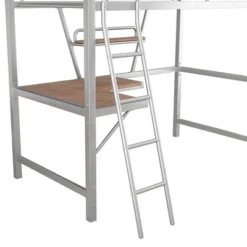 Twin Size Loft Metal Bed With Desk And Shelves - ModernLuxe -Barbie Store GUEST c94f8d82 16a3 46e9 a82d 07c4b6cdb67e