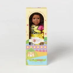 Ikuzi Dolls Pink & Yellow Dress Doll With Black Hair 18" Fashion Doll -Barbie Store GUEST ca736700 59f7 46d9 bb6a daa633bfea85