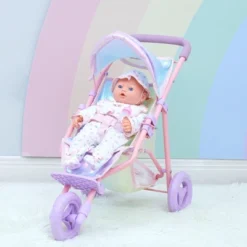 Olivia's Little World Baby Doll Jogging Stroller Buggy Iridescent Color OL-00016 -Barbie Store GUEST ca9620d9 aeea 49cb 90dc 541973b4c6cb
