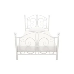 Twin Kids' Bombay Metal Bed White - Room & Joy -Barbie Store GUEST cba0f0b7 36a2 4cac ab89 5e05f9a36a30