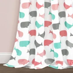 Whale Window Curtain - Lush Décor -Barbie Store GUEST cc165173 d2fd 43d1 91bc f0eee02ace58